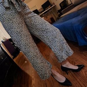J. Crew leopard pants
